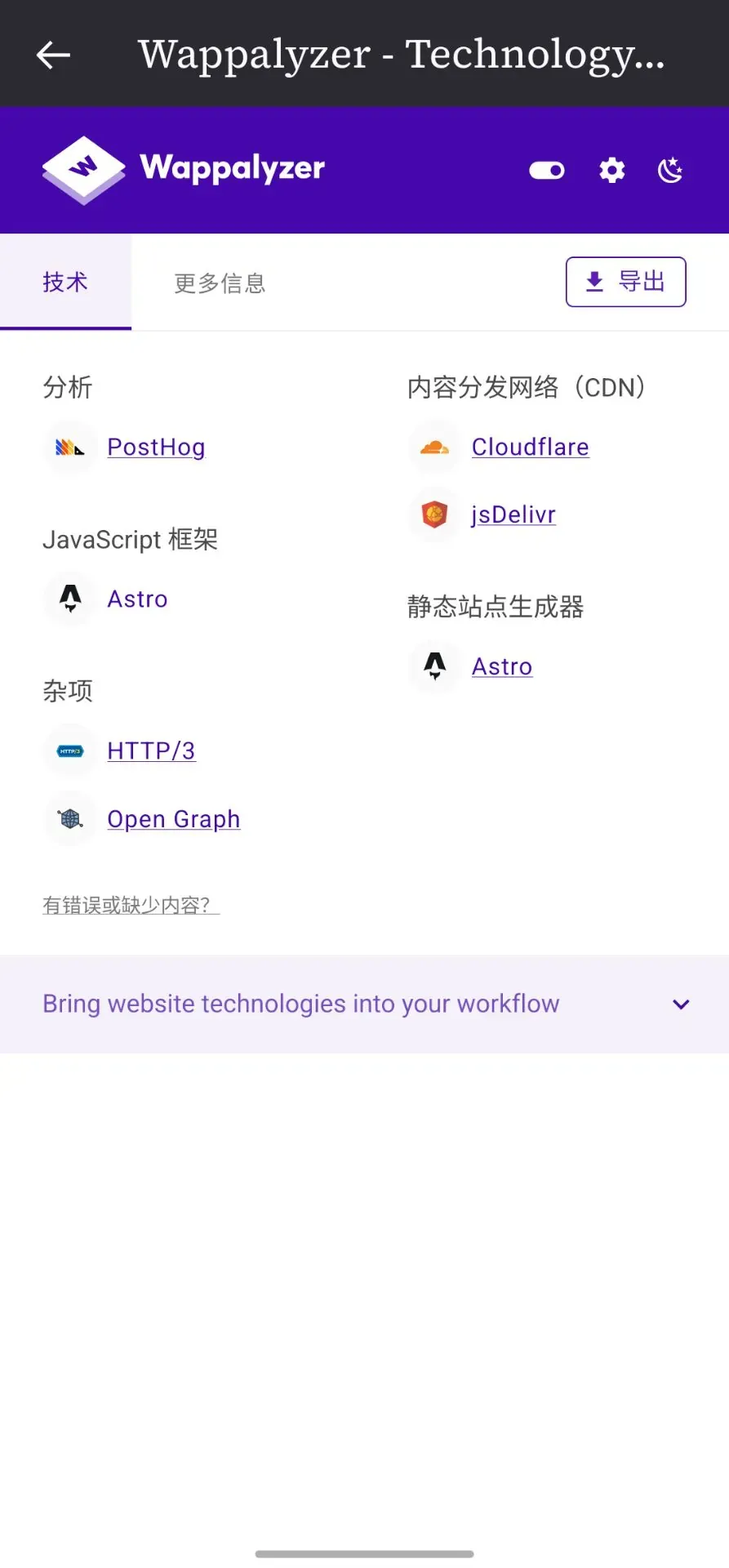 wappalyzer